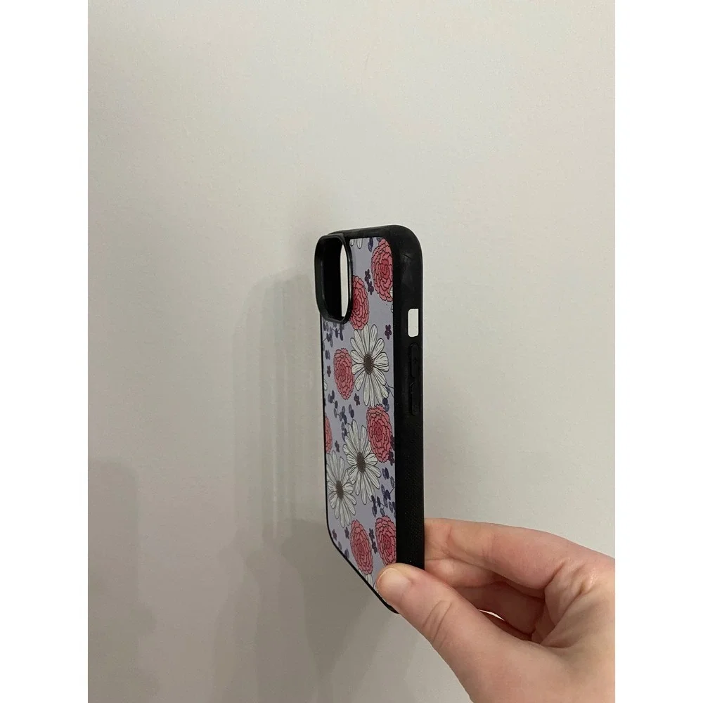 iPhone Case iPhone 14 Lavender Floral Daisy Pink Carnation Slim Bumper Accessory